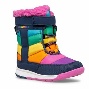 MERRELL Rainbow Stripe Alpine Puffer Waterproof Boot 
 Baby Toddler sz 6